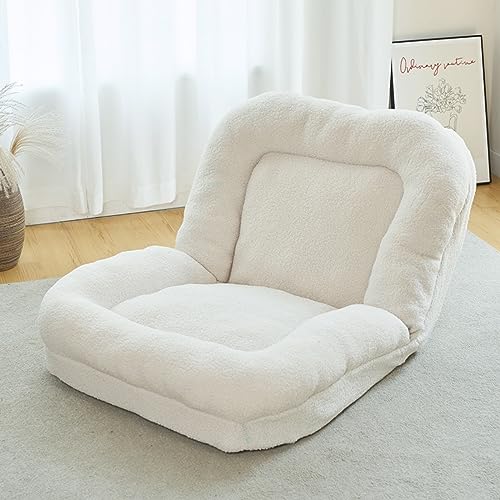 Faltbares Sofa mit hoher Rückenlehne für Teenager und Erwachsene, weich gepolsterter Gaming-Stuhl mit einfacher Faltfunktion, perfekter Akzent, Sitzsack, Couch für Schlafzimmer, Salon, Büro oder von Generisch