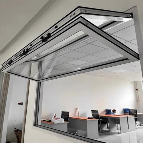 Faltbares verschiebbares Konzessionsfenster mit verstärktem Glas und Schlössern für sicheren Essensauslass und verbessert die Serviceeffizienz von Generisch