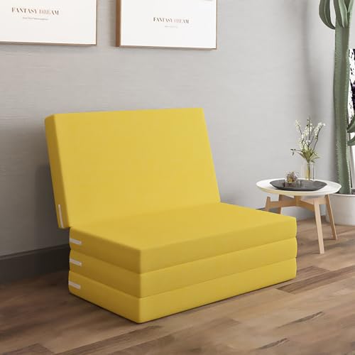 Faltmatratze, faltbare Matratze, Schaumstoff-Matratzenauflage, vierfache Matratzenauflage, mit waschbarem Bezug, tragbare Bodenmatratze, Isomatte, Reise- und Gästematte Faltmatratze, faltbare Matratze, Schaumstoff-Matratzenauflage, vierfache Matratzenauflage, mit waschbarem Bezug, tragbare Bodenmatratze, Isomatte, Reise- und Gästematte von Generisch