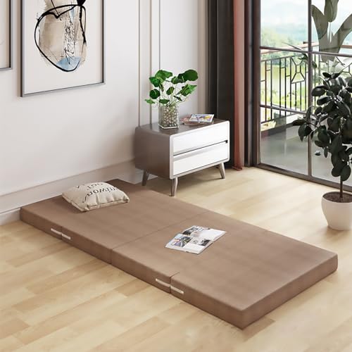 Faltmatratze Memory Foam - Tragbare vierfache Matratzenauflage, Reise-Schlafunterlage, Gästematte mit waschbarem Bezug, bequemes und platzsparendes Design für einfache Nutzung von Generisch