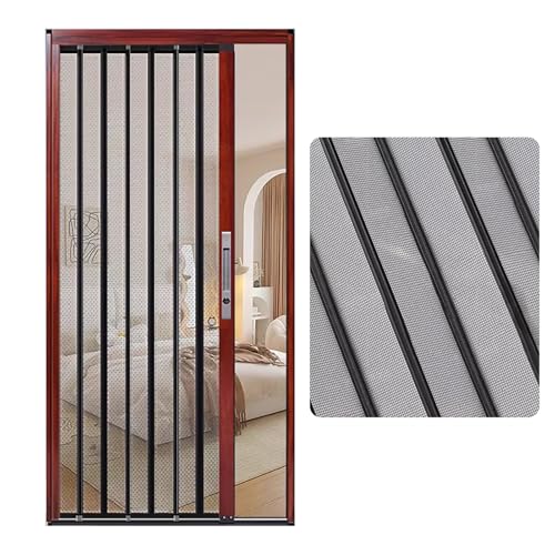 Falttür, belüftet mit Stahlgeflecht, Aluminiumrahmen, Schiebetür-Set für Innenräume Falttür, belüftet mit Stahlgeflecht, Aluminiumrahmen, Schiebetür-Set für Innenräume von Generisch