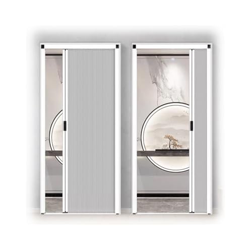 Falttür mit Wabenmuster, anpassbar, 190/210/230 cm hoch, unsichtbares Design für Schrank, Badezimmer, Küche, Bücherregal, Scheunentür, 95 x 210 cm von Generisch