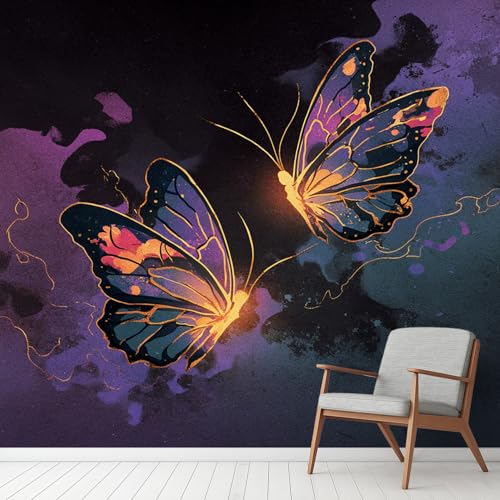Fantasie Bunt Schmetterling Glitzernd Tapete Selbstklebende Fototapete Galaxy Graffiti Tapeten Trippy Tiere Wandtapete Vinyl Wasserdicht Wandaufkleber für Wohnzimmer Schlafzimmer Küchen 350x260 cm Fantasie Bunt Schmetterling Glitzernd Tapete Selbstklebende Fototapete Galaxy Graffiti Tapeten Trippy Tiere Wandtapete Vinyl Wasserdicht Wandaufkleber für Wohnzimmer Schlafzimmer Küchen 350x260 cm von Generisch