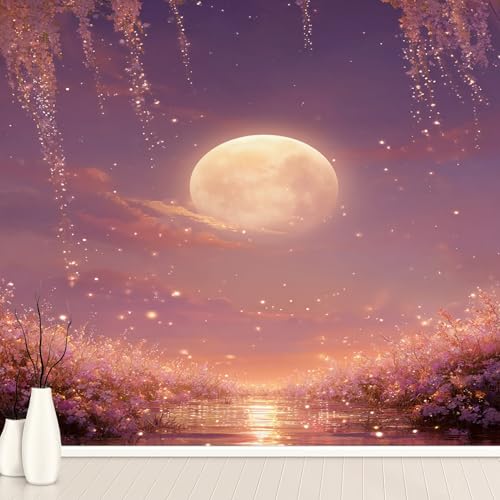 Fantasie Karikatur Mond Himmel Wolken Tapete Selbstklebende Fototapete Sternen Blume Tapeten Natur Landschaft Wandtapete Vinyl Wasserdicht Wandaufkleber für Wohnzimmer Schlafzimmer Küchen 250x370 cm Fantasie Karikatur Mond Himmel Wolken Tapete Selbstklebende Fototapete Sternen Blume Tapeten Natur Landschaft Wandtapete Vinyl Wasserdicht Wandaufkleber für Wohnzimmer Schlafzimmer Küchen 250x370 cm von Generisch