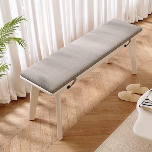 Farmhouse Holzbank für Wohnzimmer, Esszimmer, kleine Bank für den Eingangsbereich, Holzbank, gepolstert, Küchenbank, einfach zu montieren, für Eingangsbereich, Küche, Wohnzimmer, Esszimmer Farmhouse Holzbank für Wohnzimmer, Esszimmer, kleine Bank für den Eingangsbereich, Holzbank, gepolstert, Küchenbank, einfach zu montieren, für Eingangsbereich, Küche, Wohnzimmer, Esszimmer von Generisch