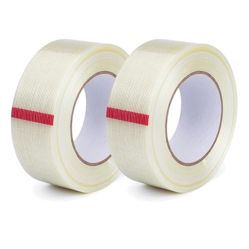 Faserband-Isolierfolie – Transparenter einseitiger Klebstoff – 10–100 mm Breite, 25 m Länge – ideal zum Verpacken und Versiegeln von Lithium-Batterien, 2 Stück. Faserband-Isolierfolie – Transparenter einseitiger Klebstoff – 10–100 mm Breite, 25 m Länge – ideal zum Verpacken und Versiegeln von Lithium-Batterien, 2 Stück. von Generisch