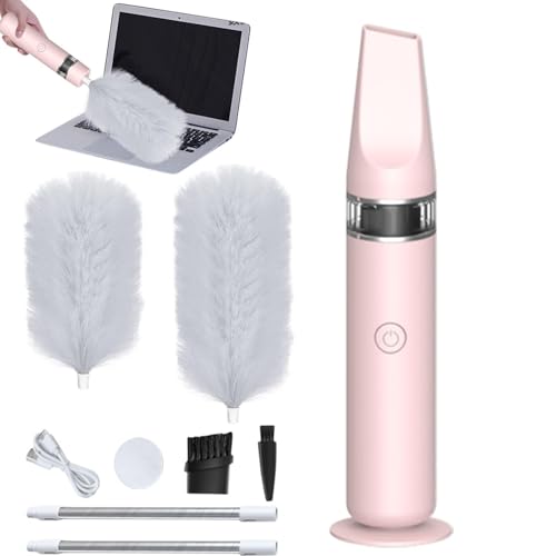 Feather Spin Duster Brush - Automatisches 360°-Feder-Staubwedel-Bürsten-Werkzeug, verstellbarer Spin Feder-Staubwedel | Feder-Staubwedel Reinigungszubehör Staubwedel Bürste Rotationsstaubsammler für von Generisch