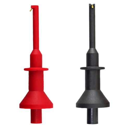 Federclip Der Testhaken -Sonde - Spannungstester Messung | Multimeter -Test -Leads -Kit | Alligator-Clips-Testhaken Austauschbare Goldplatte Sonden-Tipps Für DMM Digital Multimeter & Clamp-Messgerät E Federclip Der Testhaken -Sonde - Spannungstester Messung | Multimeter -Test -Leads -Kit | Alligator-Clips-Testhaken Austauschbare Goldplatte Sonden-Tipps Für DMM Digital Multimeter & Clamp-Messgerät E von Generisch