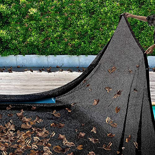 Feinmaschige Pool-Laubkescherabdeckung – Inground Rectangular Winter Pool Cover – Leichtes gewebtes Polyethylen – einfach zu lagern und zu verwenden von Generisch