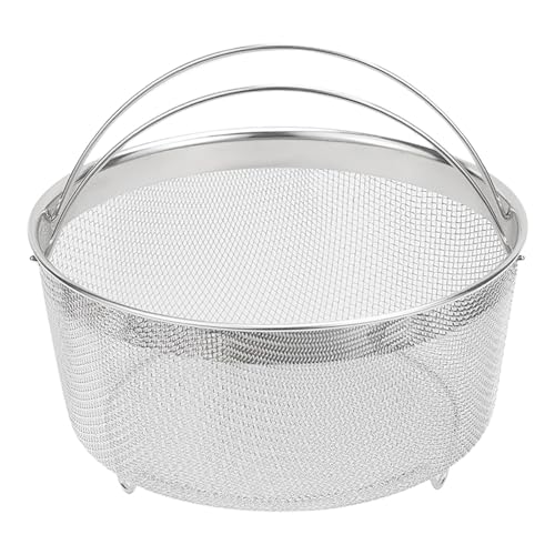 Feinmaschiges Sieb – Edelstahl-Dampfkorb-Sieb | Küchenabflusskorb mit Griff, wasserdichtes feinmaschiges Sieb für verschiedene Topf-Schnellkochtöpfe Feinmaschiges Sieb – Edelstahl-Dampfkorb-Sieb | Küchenabflusskorb mit Griff, wasserdichtes feinmaschiges Sieb für verschiedene Topf-Schnellkochtöpfe von Generisch