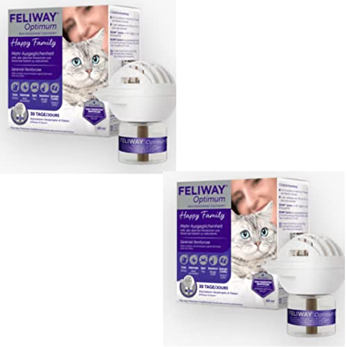 Feliway Optimum Start-Set von Ceva - Doppelpack - 2 x Stecker & 2 x 48ml Flakon Feliway Optimum Start-Set von Ceva - Doppelpack - 2 x Stecker & 2 x 48ml Flakon von Feliway