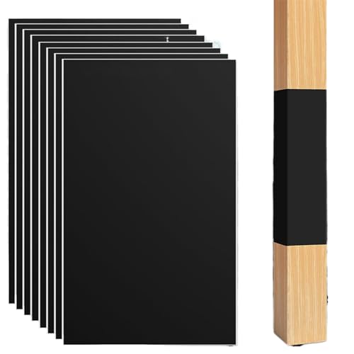 Fence Post Protection - Post Sleeve | 8x Wood Post Sleeve Post Wrap Fits Protector | Selbstklebende Schutzabdeckung | 42,5 x 26,5 cm / 16,73 x 10,43 Zoll Post Schutz Werkzeug von Generisch