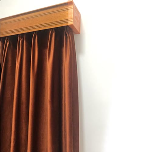 Fenster-Querbehang-Box, anpassbare Länge für Deckenvorhangschienen, ideal für Dusche, Schlafzimmer und Schlafsaal-Dekor von Generisch