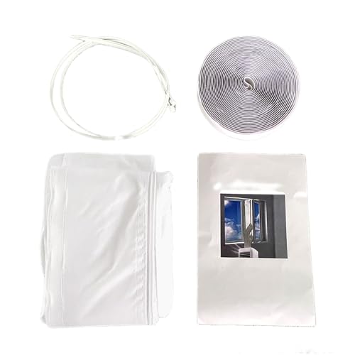 Fensterdichtung für AC-Einheit, tragbares AC-Fensterventil-Set, energiesparend, wasserdicht, ohne Bohren, Installation für Zuhause, Keller, draußen, Winter von Generisch