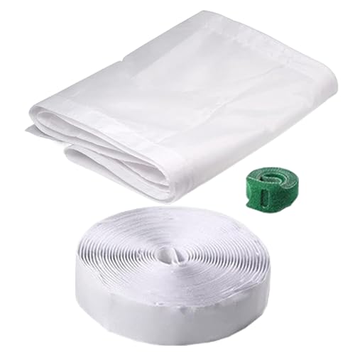 Fensterdichtung für Klimaanlage, versiegelter Doppelschlauch, verstellbar, horizontales hochwertiges Schiebeset, Polyester-Türlüftungs-Set, wetterfeste Produkte mit Kordelzug-Design für das Gerät von Generisch