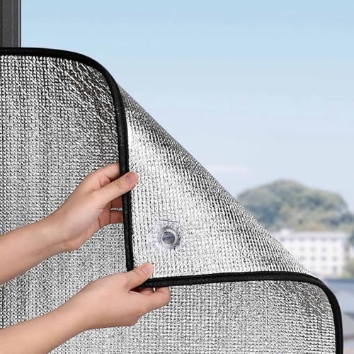 Fensterfolie 8mm Doppelte Aluminiumblasen-isolier UV-Schutz Wärmeschutzfolie Hitzeschutzfolie Reflektierende Für Sonnenzimmer Balkon Garage(80x155cm) von Generisch