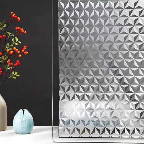 Fensterfolie Selbstklebend - Diamant Glas Sichtschutz Aufkleber UV & Hitzeschutz Dekorative Statische Haftung für Badezimmer Küche Büro Wohnzimmer - Einfache Installation Fensterfolie Selbstklebend - Diamant Glas Sichtschutz Aufkleber UV & Hitzeschutz Dekorative Statische Haftung für Badezimmer Küche Büro Wohnzimmer - Einfache Installation von Generisch