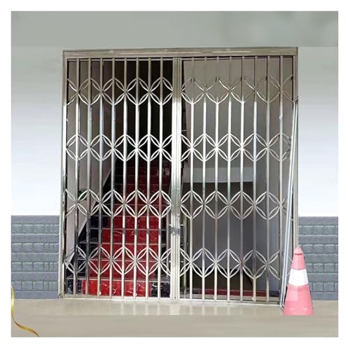 Fenstergitter Einbruchschutz Wasserdichte, Rostfreie Sicherheitsgitter Für Falttürenfenster, 180 190 200 Cm Hoch, Faltfenster Zur Einbruchverhütung Für Zuhause/Schule/Geschäfte(70x180cm) von Generisch