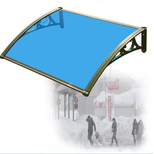 Fenstermarkise Outdoor - Metallvordach mit Entwässerungsrinne UV/Regen-/Schneeschutz Stilvoller wetterbeständiger Unterstand für Eingangstüren und Terrassen Fenstermarkise Outdoor - Metallvordach mit Entwässerungsrinne UV/Regen-/Schneeschutz Stilvoller wetterbeständiger Unterstand für Eingangstüren und Terrassen von Generisch