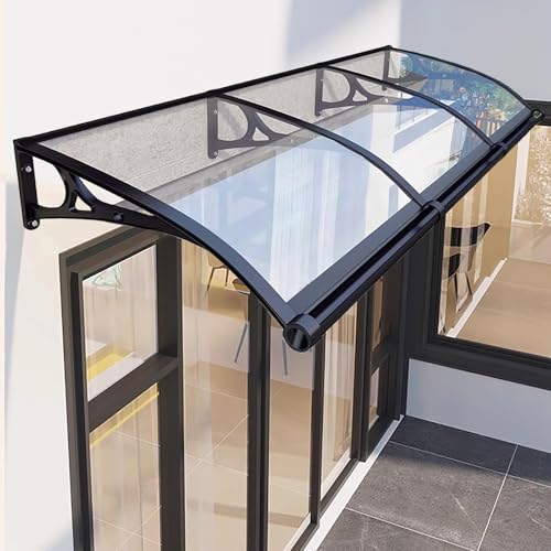 Fenstermarkise Vordach Außentürmarkisen mit Aluminiumhalterung für UV-, Regen- und Schneeschutz – 120 x 130 cm Fenstermarkise Vordach Außentürmarkisen mit Aluminiumhalterung für UV-, Regen- und Schneeschutz – 120 x 130 cm von Generisch