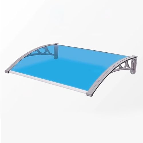 Fenstermarkise für den Außenbereich, Polycarbonat-Vordach für die Haustür, Aluminiumhalterung, Sonnenschutz, wetterbeständige Terrassenabdeckung, ideal für Fenster und Türschutz vor Regen Fenstermarkise für den Außenbereich, Polycarbonat-Vordach für die Haustür, Aluminiumhalterung, Sonnenschutz, wetterbeständige Terrassenabdeckung, ideal für Fenster und Türschutz vor Regen von Generisch