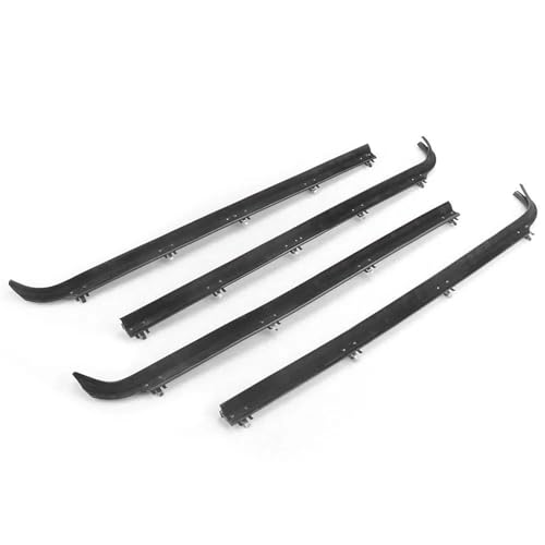 Fenstertürdichtungen, 4 Stück, innere und äußere Autotür-Fensterdichtung, Dichtungsriemen-Kits für F250 F350 1987–1997 F2TZ1521457A E7TZ1521453A von Generisch