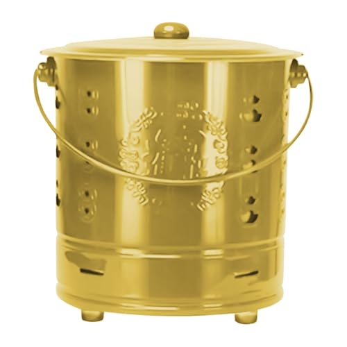 Feuertonnenverbrennungsanlage aus Edelstahl, 26 x 26 x 28 cm, hitzebeständiger Papierbrennbehälter für Hinterhofkamine, Lagerfeuer, Lagerfeuer, Hofabfälle und Garten Feuertonnenverbrennungsanlage aus Edelstahl, 26 x 26 x 28 cm, hitzebeständiger Papierbrennbehälter für Hinterhofkamine, Lagerfeuer, Lagerfeuer, Hofabfälle und Garten von Generisch