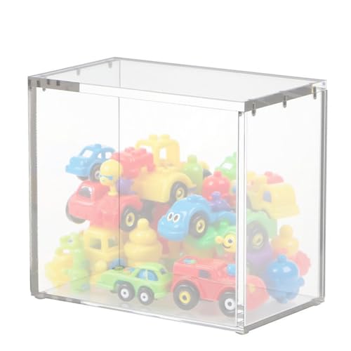 Figuren-Vitrine – transparente Acryl-Vitrine | staubdichte Sammlerstück-Vitrine | schützender Aufbewahrungs-Organizer für Wohnzimmer, Schlafzimmer, Tisch, Schrank, Zuhause, Hobby, Arbeitsbereich von Generisch