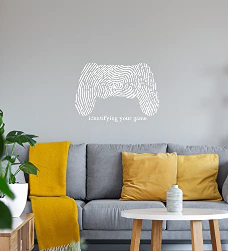 Fingerabdruck Gaming Controller Wandtattoo Weiß Aufkleber 40 x 28 cm Fingerabdruck Gaming Controller Wandtattoo Weiß Aufkleber 40 x 28 cm von Generisch