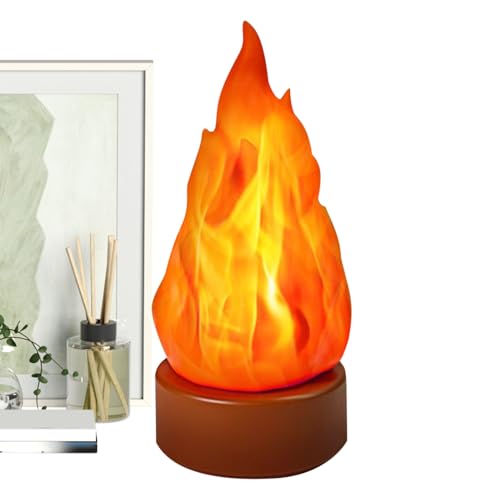 Flackernde Flamme Nachtlicht | Halloween LED Flammenlicht Schreibtischlampe | Flammenlos 3 Modi Deko Für Innen Außen Kamin Schlafzimmer Schreibtisch Wohnzimmer Garten Flackernde Flamme Nachtlicht | Halloween LED Flammenlicht Schreibtischlampe | Flammenlos 3 Modi Deko Für Innen Außen Kamin Schlafzimmer Schreibtisch Wohnzimmer Garten von Generisch