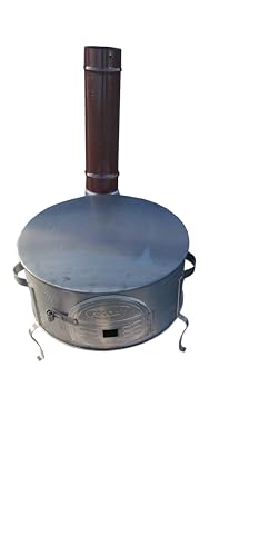 Fladenbäcker Brotbäcker Holzkohlegrill Camping Grill BBQ (Fladenbäcker) 60cm von Generisch