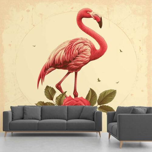 Flamingo Tropischer Tapete Selbstklebende Fototapete Rote Vogel Tapeten Pflanzen Blätter Wandtapete Vinyl Wasserdicht Wandaufkleber für Wohnzimmer Schlafzimmer Küchen 350x260 cm Flamingo Tropischer Tapete Selbstklebende Fototapete Rote Vogel Tapeten Pflanzen Blätter Wandtapete Vinyl Wasserdicht Wandaufkleber für Wohnzimmer Schlafzimmer Küchen 350x260 cm von Generisch