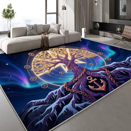 Flanell Teppich Wohnzimmer Abstrakter Baum Muster Flauschig Weich rutschfest Runen Magie Universum Teppiche Fußmatte Living Room Deko Schlafzimmer Flur Läufer Indoor Carpet Spielteppich 150x210 cm Flanell Teppich Wohnzimmer Abstrakter Baum Muster Flauschig Weich rutschfest Runen Magie Universum Teppiche Fußmatte Living Room Deko Schlafzimmer Flur Läufer Indoor Carpet Spielteppich 150x210 cm von Generisch