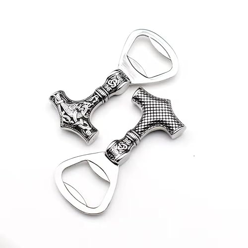 Flaschenöffner Mjölnir Odin Thors Hammer Thorshammer Vikings Wikinger Bier Flaschenöffner Retro von Generisch