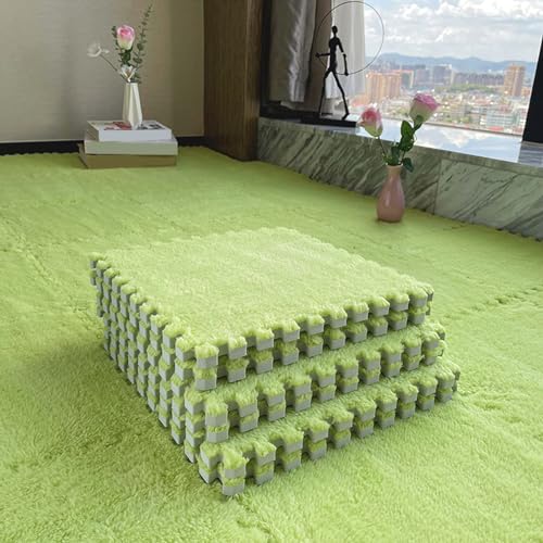 Flauschige Spielmatten - 80 ineinandergreifende Schaumstoffbodenfliesen, 30 x 30 cm Plüsch -Puzzle -Teppich für Kinder Spielbereich, weich und langlebig, ideal für den Innengebrauch Flauschige Spielmatten - 80 ineinandergreifende Schaumstoffbodenfliesen, 30 x 30 cm Plüsch -Puzzle -Teppich für Kinder Spielbereich, weich und langlebig, ideal für den Innengebrauch von Generisch