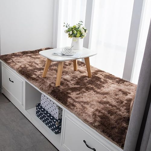 Flauschiger Kunstfell-Läufer, waschbarer Schaffell-Teppich für Mädchenzimmer & Wohnzimmer, gemütliches Bodenkissen und Sofa-Zubehör, perfekt für Nacht- und Erkerfensterdekoration von Generisch