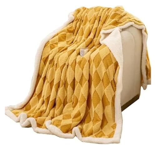 Fleece-Überwurfdecke – weiches, dickes Karomuster für Couch und Bett, warmes, gemütliches Design, ideal für Heimdekoration Fleece-Überwurfdecke – weiches, dickes Karomuster für Couch und Bett, warmes, gemütliches Design, ideal für Heimdekoration von Generisch