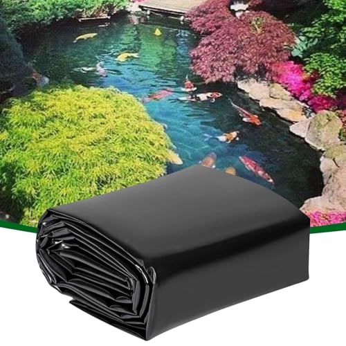 Flexible 5 mm HDPE-Teichfolie, leicht zu schneidende Unterlage für Fischteiche, Wasserfälle, Springbrunnen und Gartenwasserspiele, erhältlich in 5 x 5 m, 6 x 7 m, 7 x 10 m von Generisch