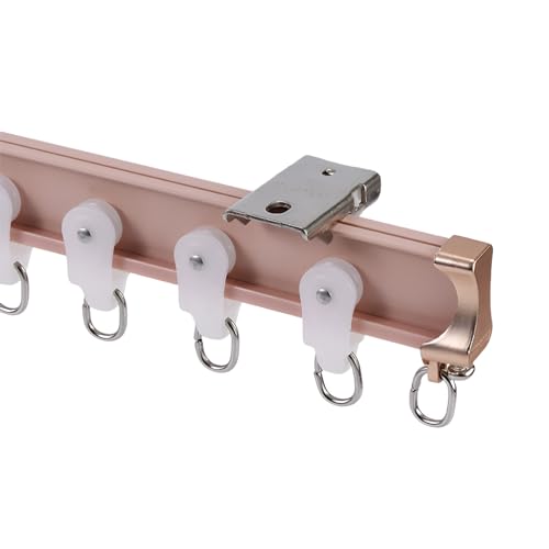 Flexible Vorhangschiene Aluminium-Gardinenschiene Für Gerade Oder Erkerfenster-DuschGardinenstangen | Leicht Zu Biegen | Nicht Leicht Zu Brechen(D-1,220cm(2 * 110cm)) von Generisch