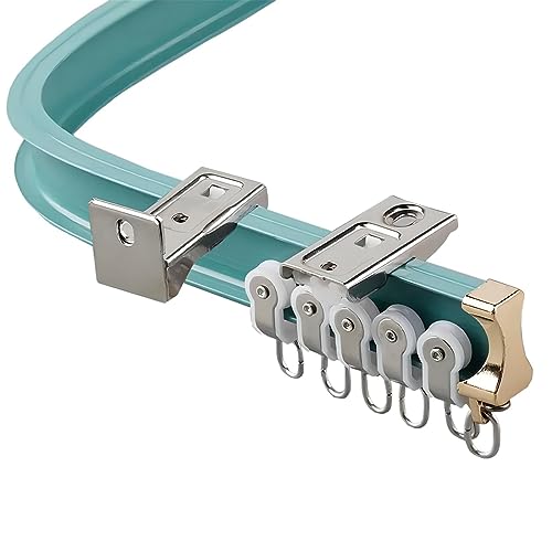 Flexible und faltbare Deckenwandvorhangstange, Raumteiler für Privatsphäre und Lichtblockierung, ideal für Heimdekoration von Generisch
