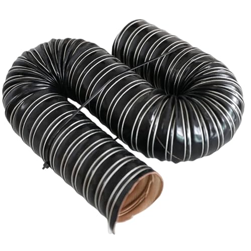 Flexibler Silikon-Luftkanalschlauch, Trockner-Entlüftungsschlauch for Luftkanallüfter, heißes und kaltes Ansaugbremsen for Automotoren, Schwarz(170mm) von Generisch