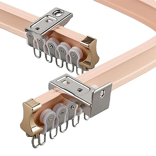 Flexibles, biegbares Deckenvorhangschienensystem, 4 m, 6 m, Optionen für Raumteiler, Sichtschutzvorhänge, Wohnmobil-Gleiter, robuste Stange für große Vorhänge und Duschen. Flexibles, biegbares Deckenvorhangschienensystem, 4 m, 6 m, Optionen für Raumteiler, Sichtschutzvorhänge, Wohnmobil-Gleiter, robuste Stange für große Vorhänge und Duschen. von Generisch