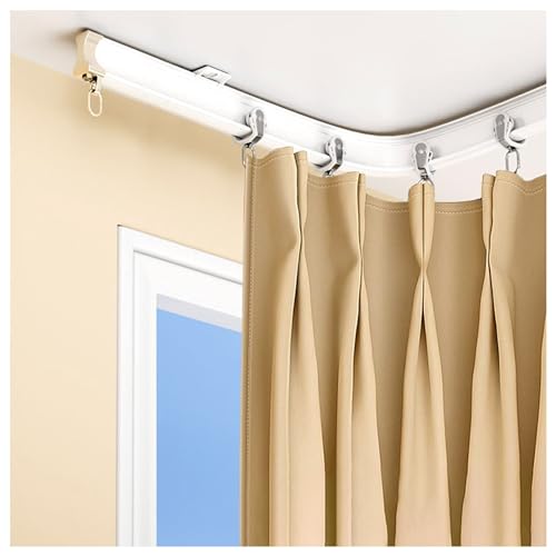 Flexibles Vorhangschienen-Set – verstellbare gebogene Stange für einfache Installation, perfekt für Wohnzimmer, Badezimmer Sichtschutzlösungen von Generisch