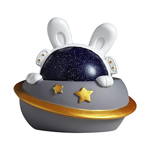Fliegende Untertasse Wackelkopf Astronaut mit Sternenhimmel Hase Kreative UFO Dekofigur Schreibtisch Ornament im Weltraum Design Lustige Raumfahrer Tischdeko für Wohnzimmer Büro Regal Kinderzimmer Fliegende Untertasse Wackelkopf Astronaut mit Sternenhimmel Hase Kreative UFO Dekofigur Schreibtisch Ornament im Weltraum Design Lustige Raumfahrer Tischdeko für Wohnzimmer Büro Regal Kinderzimmer von Generisch