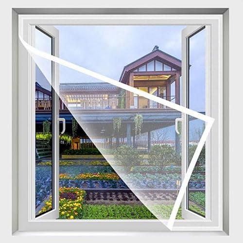 Fliegengitter für Fenster, Moskitonetze, Insektenschutz-Set mit selbstklebenden Bändern, 105 x 120 cm von Generisch