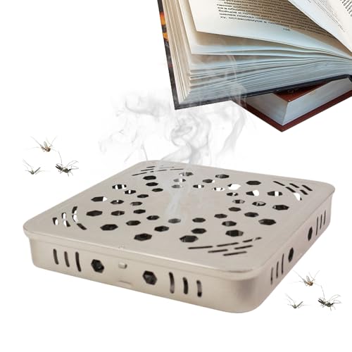 Fliegenspulenhalter - Mosquiito -Spulenschale | Quadratische Eisen -Mückenmückenschale | Fly Control Accessoire für Schlafzimmer Garten Haus Camping Patio Familie Pergola Freunde Balkon W Fliegenspulenhalter - Mosquiito -Spulenschale | Quadratische Eisen -Mückenmückenschale | Fly Control Accessoire für Schlafzimmer Garten Haus Camping Patio Familie Pergola Freunde Balkon W von Generisch