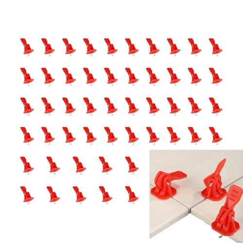 Fliesen-Nivelliersystem, Nivelliersystem, verstellbare wiederverwendbare Nivellierclips, Bodenfliesen-Nivellierer, austauschbare Ersatzfliesen-Abstandshalter für Keramik und Fliesen Fliesen-Nivelliersystem, Nivelliersystem, verstellbare wiederverwendbare Nivellierclips, Bodenfliesen-Nivellierer, austauschbare Ersatzfliesen-Abstandshalter für Keramik und Fliesen von Generisch