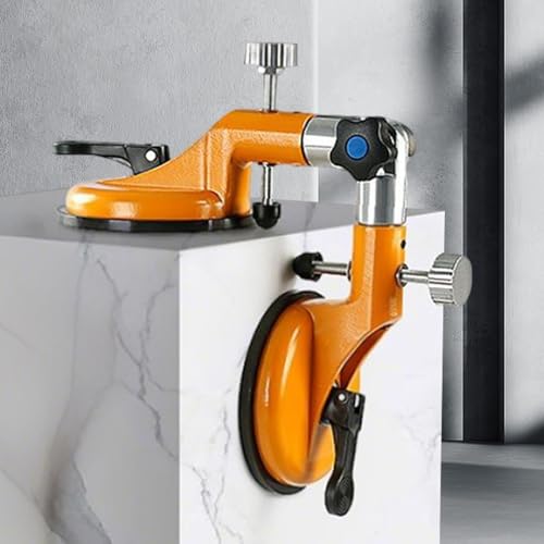 Fliesen Sauggreifer Werkzeug,Glas Sauger Lifter Boden Fixierer - Haftplatten Halter Für Haus Auto Laminat Boden Verlegung Entfernung Fenster Spiegel Fliese Beule Handhabung von Generisch