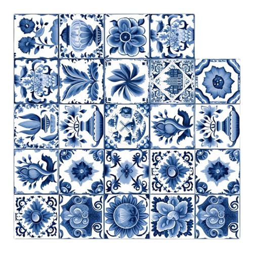 Fliesenaufkleber - 5.91x5.91in Kleberfliesen, Küchentaste, Badezimmeraufkleber, wasserdichte Fliesenaufkleber im europäischen Stil | Portugiesische Dekorationswand Renovierung Home Innenkunstdekoratio Fliesenaufkleber - 5.91x5.91in Kleberfliesen, Küchentaste, Badezimmeraufkleber, wasserdichte Fliesenaufkleber im europäischen Stil | Portugiesische Dekorationswand Renovierung Home Innenkunstdekoratio von Generisch