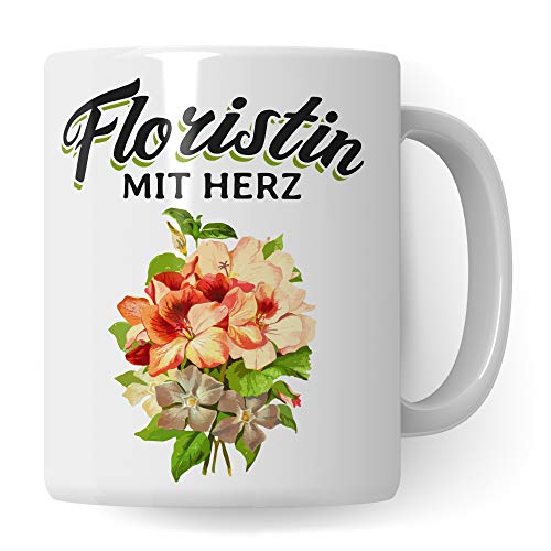 Pagma Druck Floristin Tasse - Florist Geschenk Blumenladen Becher - Blumen Geschenkidee Floristik Blumenverkäuferin Kaffeetasse von Pagma Druck